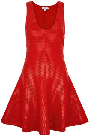 Alaïa Coated Ribbed-knit Mini Dress - - 38 (UK10 / S)