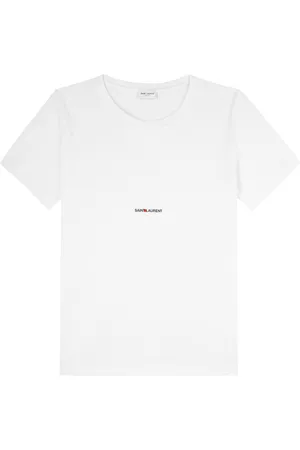 Saint Laurent Logo-print Cotton T-shirt - - M