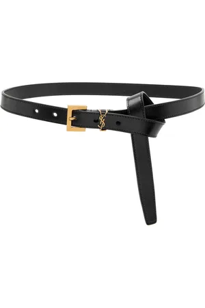 Saint Laurent Logo Leather Belt - - 70 (UK6/xS)