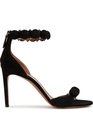 Alaïa Bombe 90 Suede Sandals - - 5