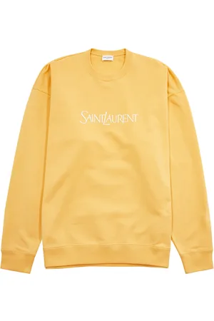 Saint Laurent Logo-embroidered Cotton Sweatshirt - - Xxl