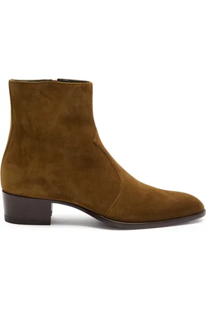 Saint Laurent Wyatt 40 Suede Ankle Boots - - 44 (IT44 / UK10)