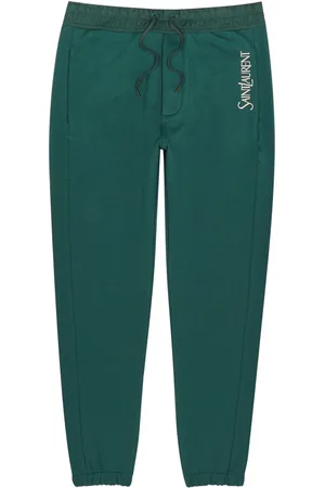 Saint Laurent Logo-embroidered Cotton Sweatpants - - XL
