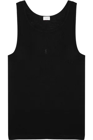 Saint Laurent Leo Logo-embroidered Wool Tank - - L