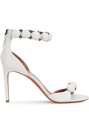 Alaïa Bombe 90 Leather Sandals - - 4