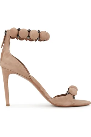 Alaïa Bombe 90 Suede Sandals - - 8