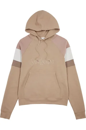 Saint Laurent Logo Hooded Cotton Sweatshirt - - M