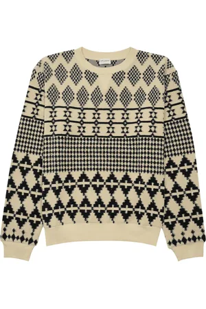 Saint Laurent Patterned-jacquard Terry Sweatshirt - - L