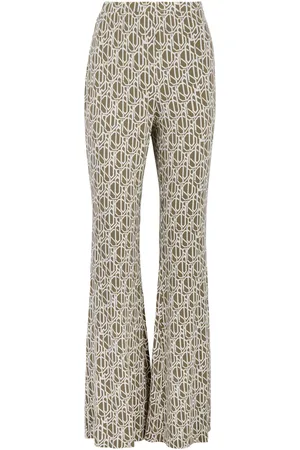 Diane von Furstenberg Brooklyn Printed Jersey Trousers - - L (UK14 / L)