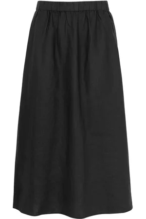 Eileen Fisher Linen Midi Skirt - - S (UK 10-12 / M)
