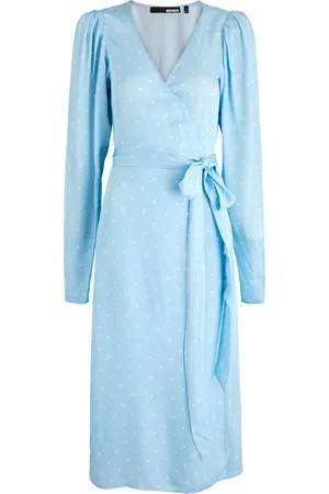 ROTATE Polka-dot Satin Wrap Dress - - 38 (UK10 / S)