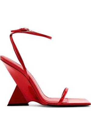 The Attico Cheope 105 Metallic Leather Sandals - - 38 (IT38 / UK5)