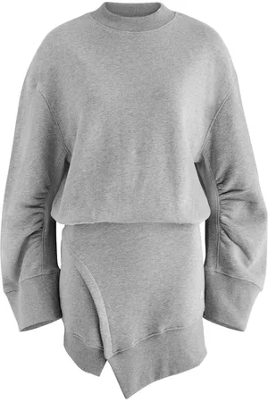 The Attico Ivory Stretch-cotton Mini Sweatshirt Dress - - 42 (UK10 / S)
