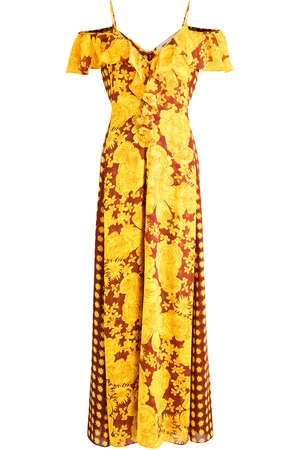 Diane von Furstenberg Aya Printed Chiffon Maxi Dress - - L (UK14 / L)