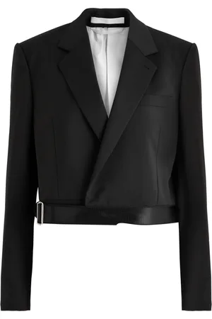 Helmut Lang Belted Wool Wrap Blazer - - 2 (UK6 /xs)
