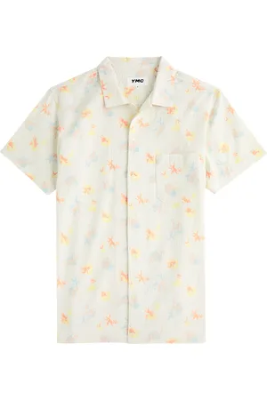 YMC Malick Printed Seersucker Cotton Shirt - - XL
