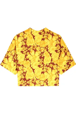 Diane von Furstenberg Olympia Floral-print Chiffon top - - S (UK8-10 / S)