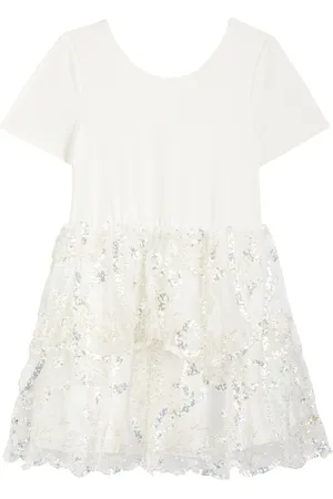 Self-Portrait Kids Embellished Stretch-jersey and Tulle Dress - - 4-5Y (4 Years)