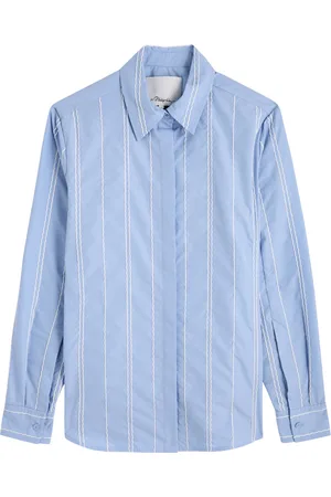 3.1 Phillip Lim Striped Cotton-blend Poplin Shirt - - 4 (UK8 / S)