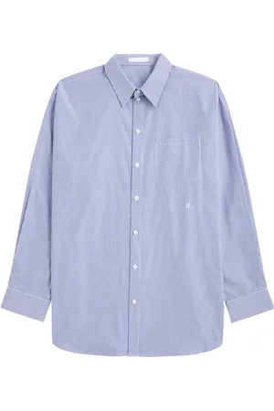 Helmut Lang Striped Cotton-poplin Shirt - - L