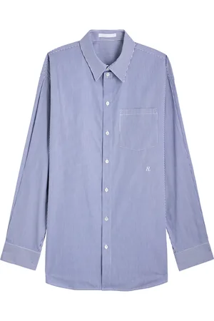 Helmut Lang Striped Cotton-poplin Shirt - - L (UK14 / L)