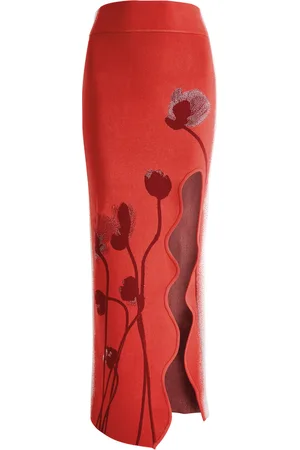 PH5 Lily Intarsia Knitted Maxi Skirt - - S (UK8-10 / S)