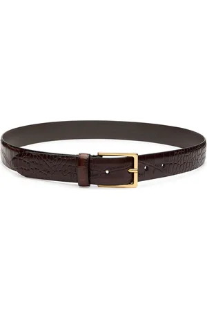 Andersons Belts Crocodile-effect Leather Belt - - 85 (UK12/ M)