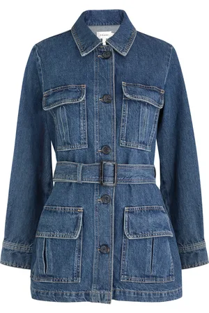 Frame Belted Denim Jacket - - L (UK14 / L)