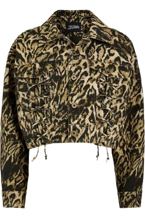 Jean Paul Gaultier Print Lace-up Denim Jacket - M (UK12 / M)