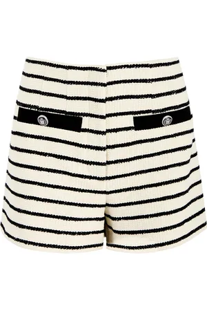 VERONICA BEARD Gershwin Striped Cotton-blend Shorts - - 8 (UK12 / M)
