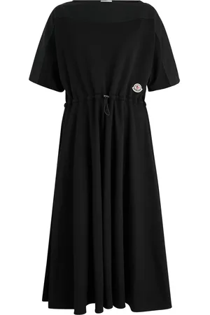Moncler Satin and Cotton Midi Dress - - M (UK 12 / M)