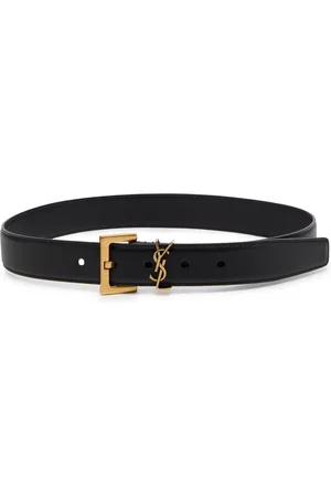 Saint Laurent Cassandre Grained Leather Belt - - 70 (UK6/xS)