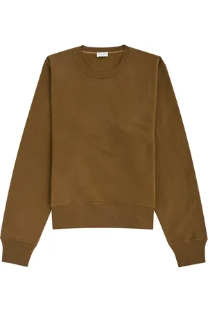 Saint Laurent Logo-embroidered Cotton Sweatshirt - - L