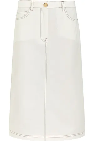 Totême Cotton Midi Skirt - - 38 (UK10 / S)