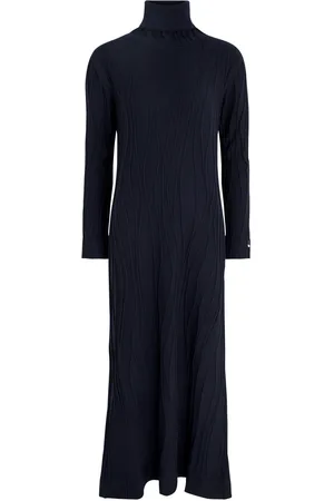 HERNO Roll-neck Ribbed Wool Midi Dress - - 42 (UK10 / S)