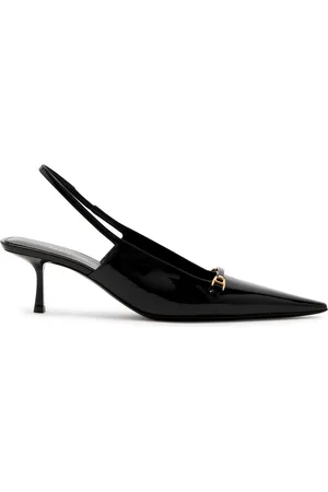 Saint Laurent Carine 55 Patent Leather Slingback Pumps