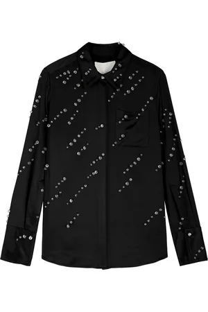 3.1 Phillip Lim Bead-embellished Satin Shirt - - 10 (UK14 / L)