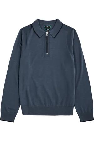 Paul Smith Half-zip Wool Polo Shirt - - S