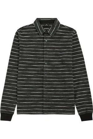 Paul Smith Striped-intarsia Cotton Shirt - - L