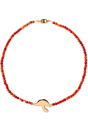 Timeless Pearly Mushroom 24kt Gold-plated and Beaded Necklace - - One Size