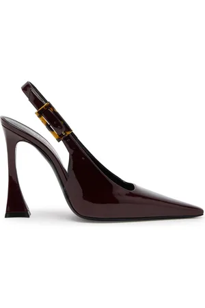 Saint Laurent Dune 110 Patent Leather Slingback Pumps
