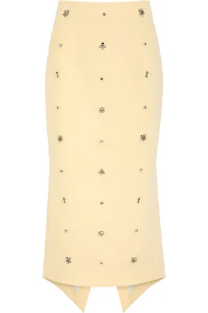 HUISHAN ZHANG Thalia Crystal-embellished Midi Skirt - - 14 (UK14 / L)