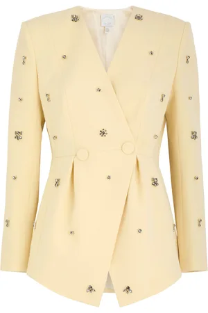 HUISHAN ZHANG Milo Crystal-embellished Crepe Blazer - - 14 (UK14 / L)