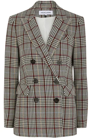 VERONICA BEARD Ellette Dickey Houndstooth Double-breasted Blazer - - 6 (UK10 / S)