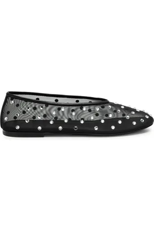 Khaite Marcy Crystal-embellished Mesh Ballet Flats - - 36 (IT36 / UK3)