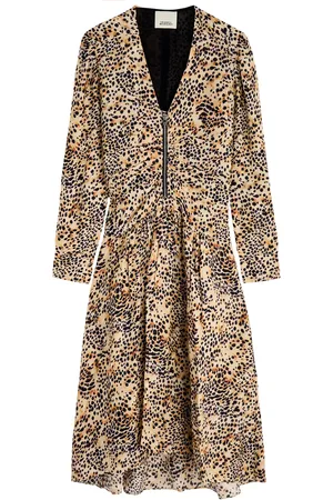 Isabel Marant Magaly Leopard-print Midi Dress - - 38 (UK10 / S)