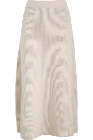 ZIMMERMANN Illustration Ribbed Wool Midi Skirt - - 1 (UK 10 / S)