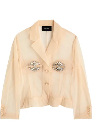 Simone Rocha Crystal-embellished Mesh Jacket - - 12 (UK12 / M)