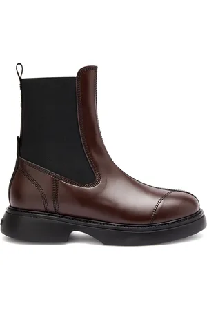 Ganni Womens Faux Leather Chelsea Boots UK7 - 40 (IT40/ UK7)