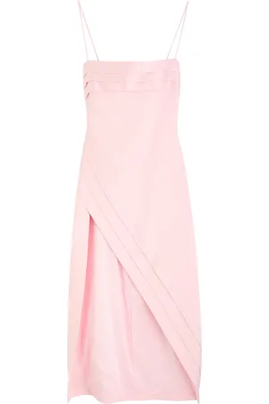 DAVID KOMA Satin-pleated Midi Dress - - 12 (UK12 / M)